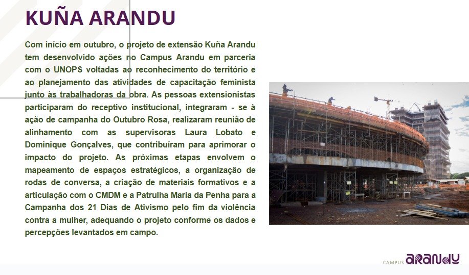 Atividades de outubro de 2025